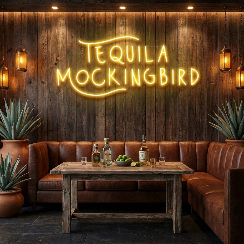 Tequila Mocking Bird Led Neon Sign Light