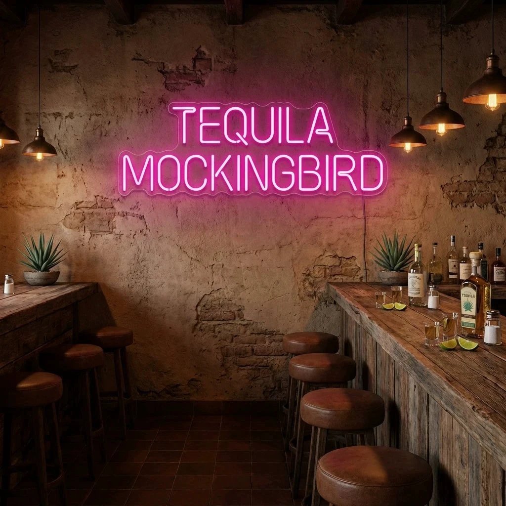 Tequila Mocking Bird Led Neon Sign Light