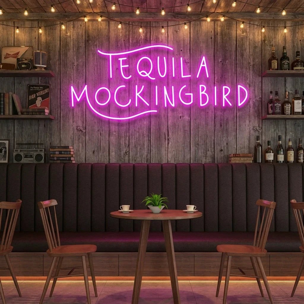 Tequila Mocking Bird Led Neon Sign Light