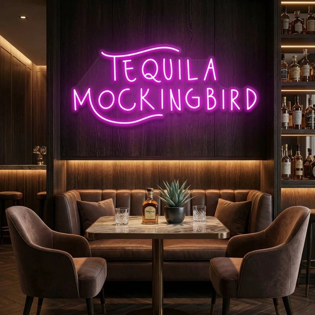 Tequila Mocking Bird Led Neon Sign Light