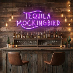 Tequila Mocking Bird Led Neon Sign Light