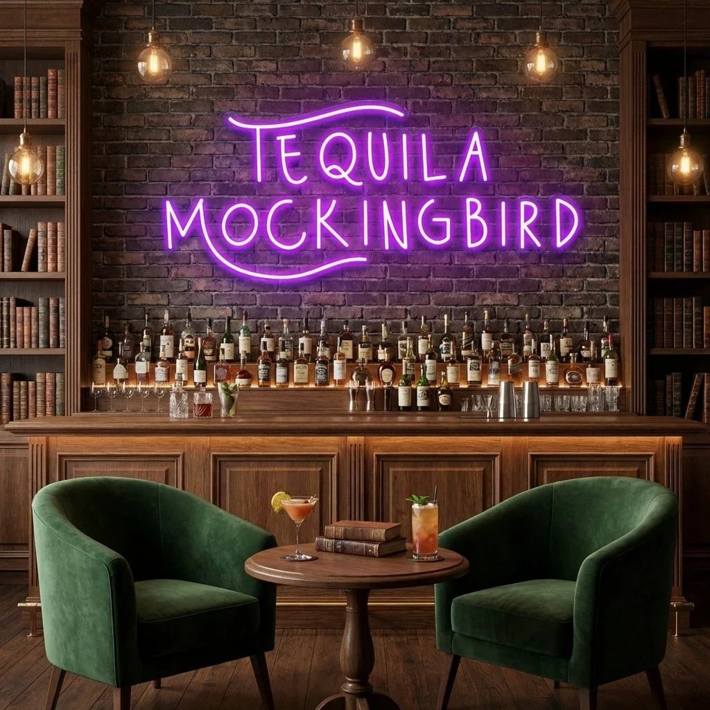 Tequila Mocking Bird Led Neon Sign Light