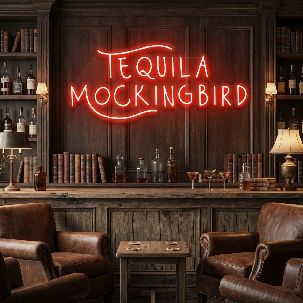 Tequila Mocking Bird Led Neon Sign Light