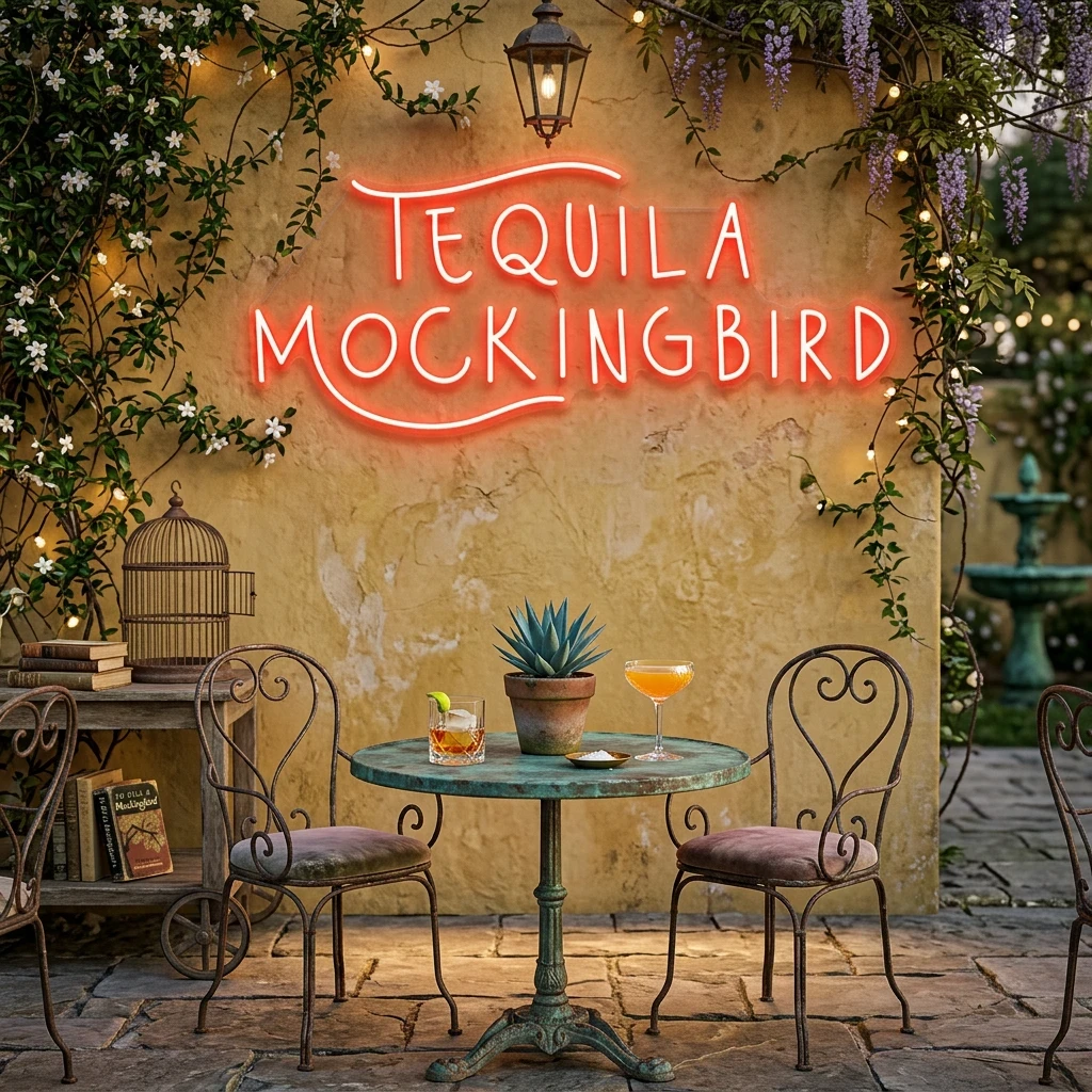 Tequila Mocking Bird Led Neon Sign Light