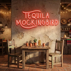 Tequila Mocking Bird Led Neon Sign Light