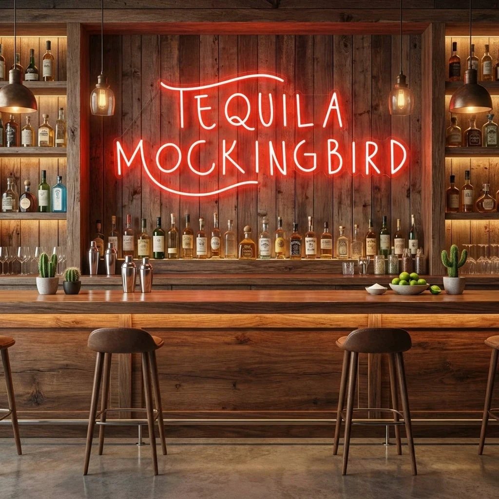 Tequila Mocking Bird Led Neon Sign Light