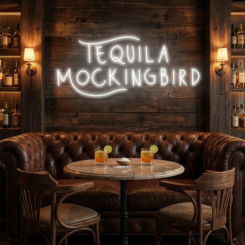 Tequila Mocking Bird Led Neon Sign Light