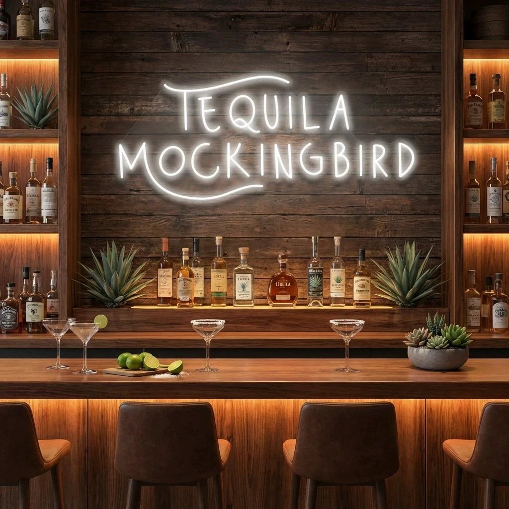 Tequila Mocking Bird Led Neon Sign Light