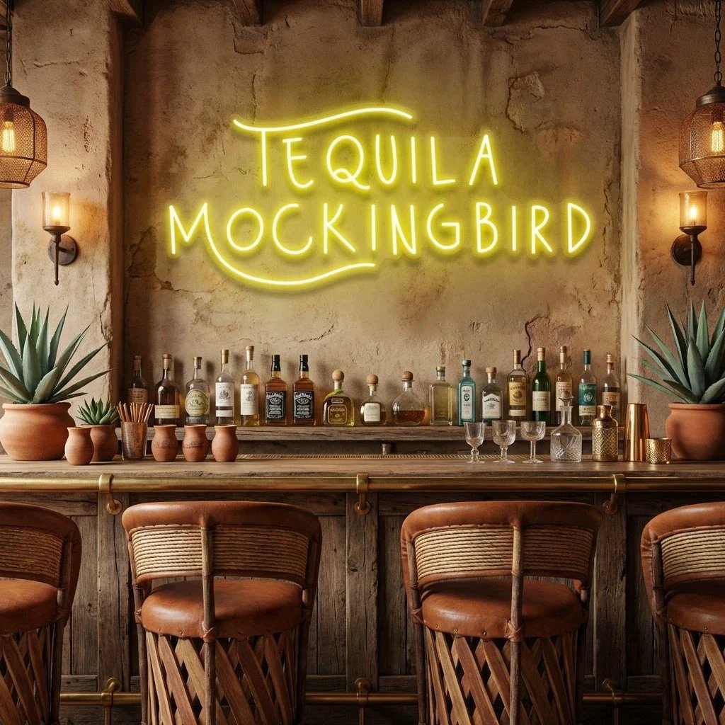 Tequila Mocking Bird Led Neon Sign Light