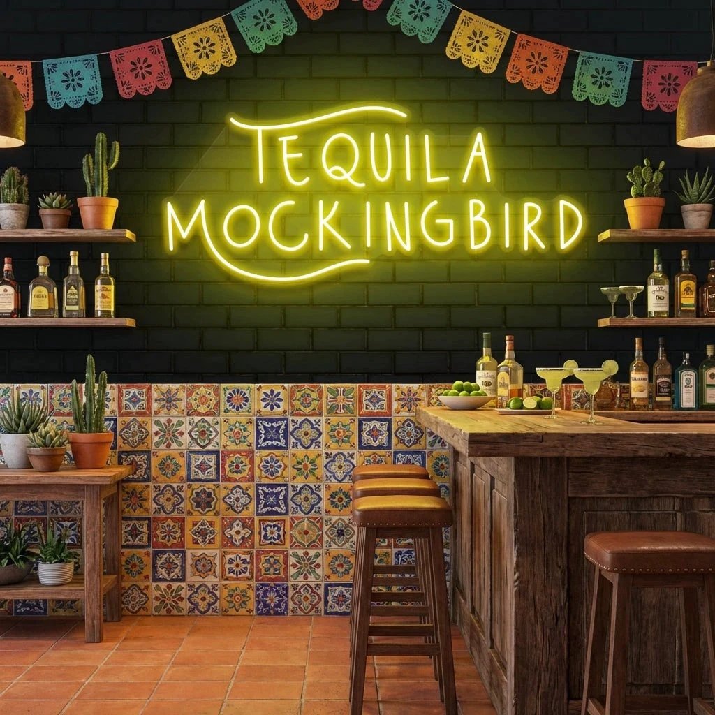 Tequila Mocking Bird Led Neon Sign Light