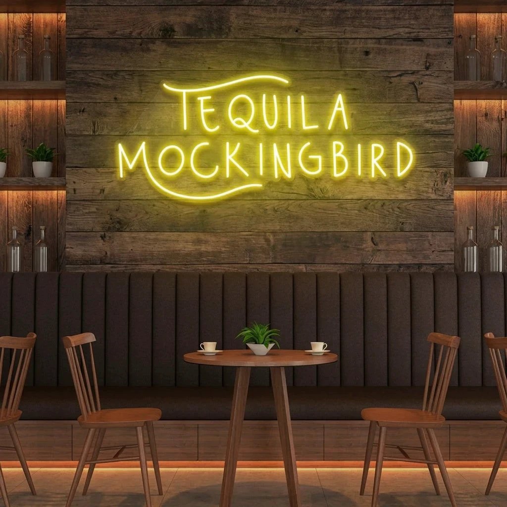 Tequila Mocking Bird Led Neon Sign Light