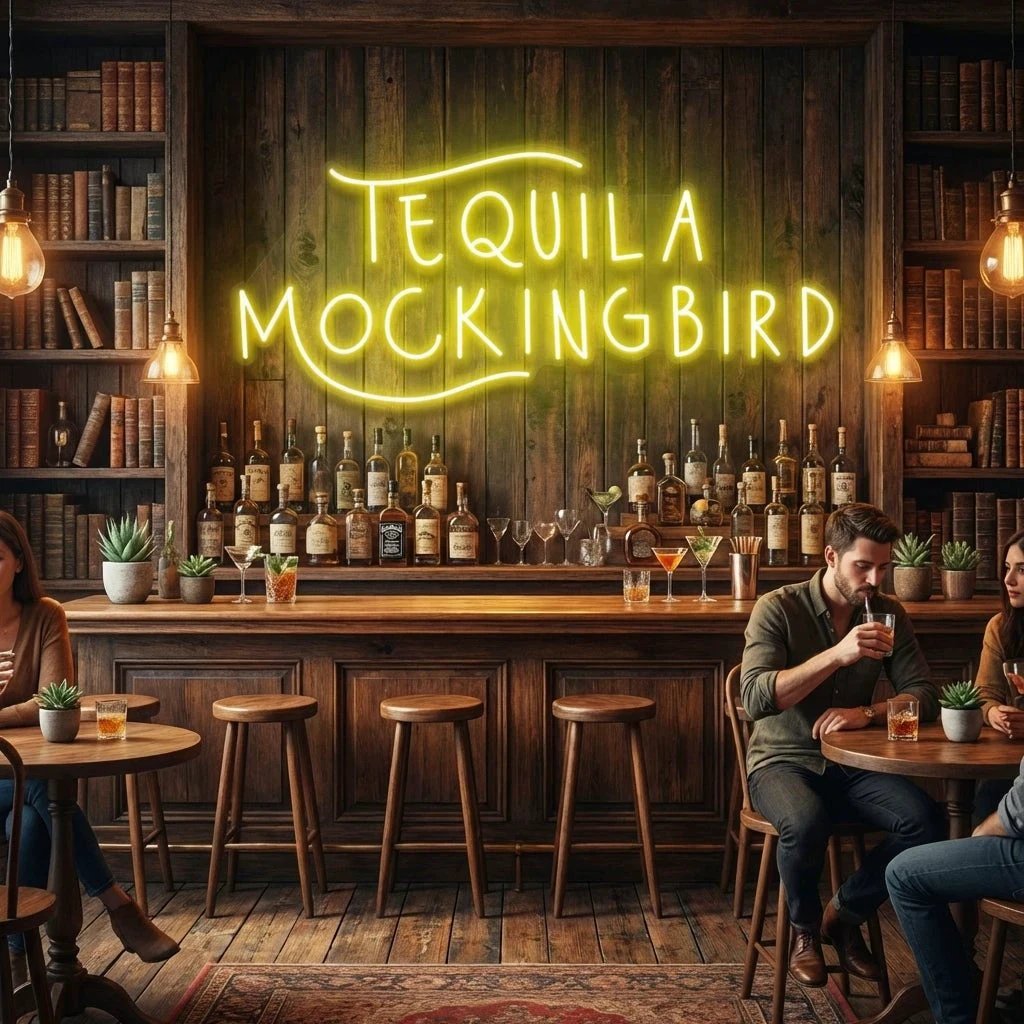 Tequila Mocking Bird Led Neon Sign Light