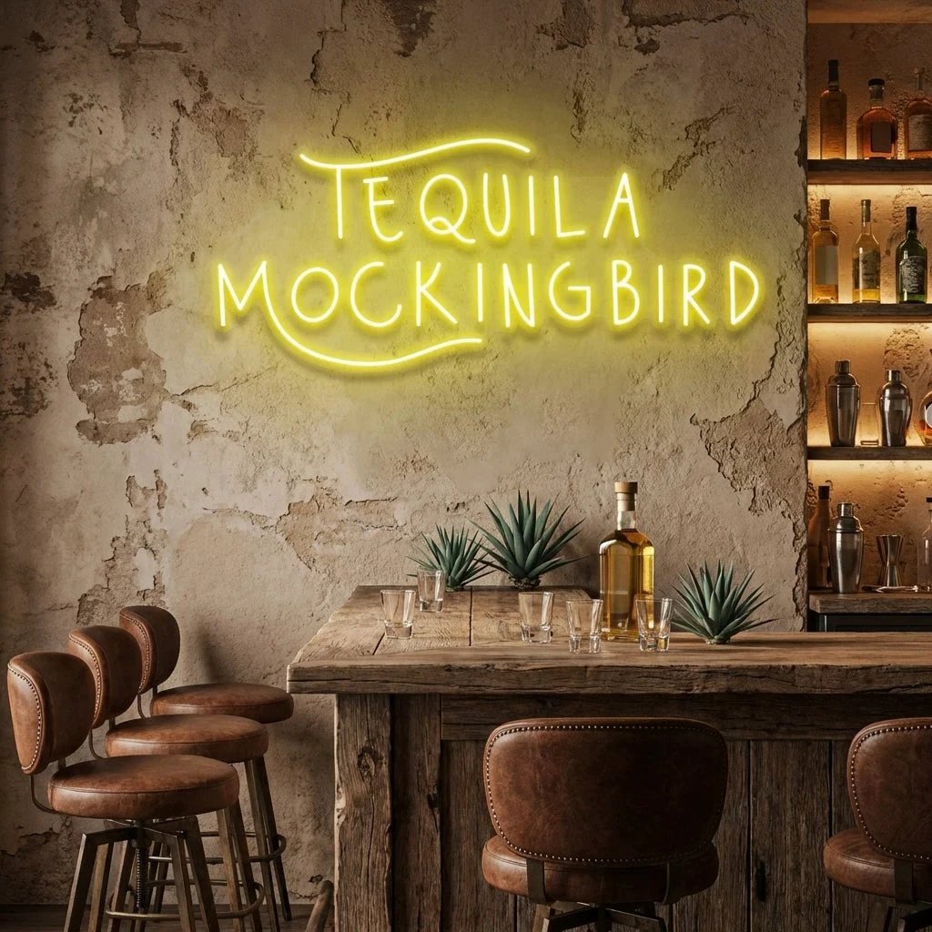 Tequila Mocking Bird Led Neon Sign Light