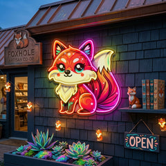 The Colorful Fox LED Neon Sign Light Pop Art