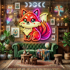 The Colorful Fox LED Neon Sign Light Pop Art