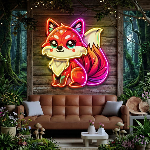 The Colorful Fox LED Neon Sign Light Pop Art