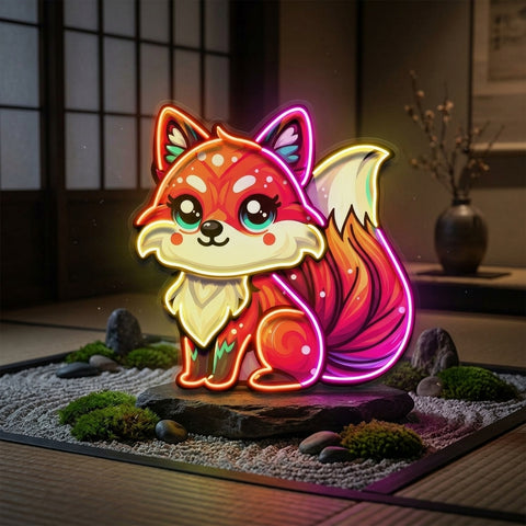 The Colorful Fox LED Neon Sign Light Pop Art