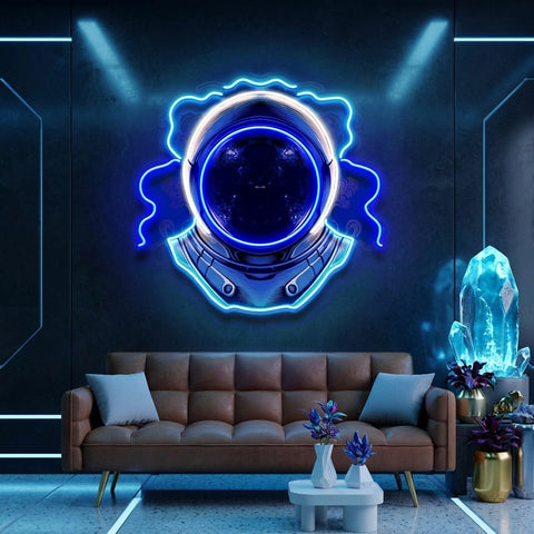 The Astronaut Helmet LED Neon Sign Light Pop Art