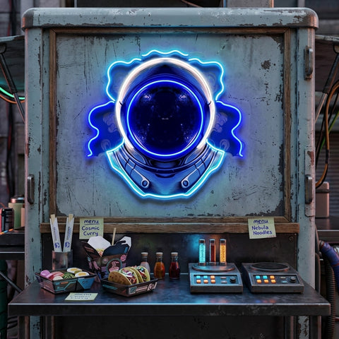 The Astronaut Helmet LED Neon Sign Light Pop Art