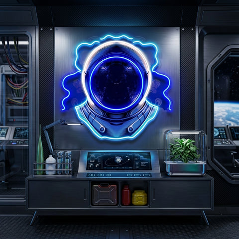 The Astronaut Helmet LED Neon Sign Light Pop Art