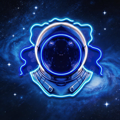 The Astronaut Helmet LED Neon Sign Light Pop Art
