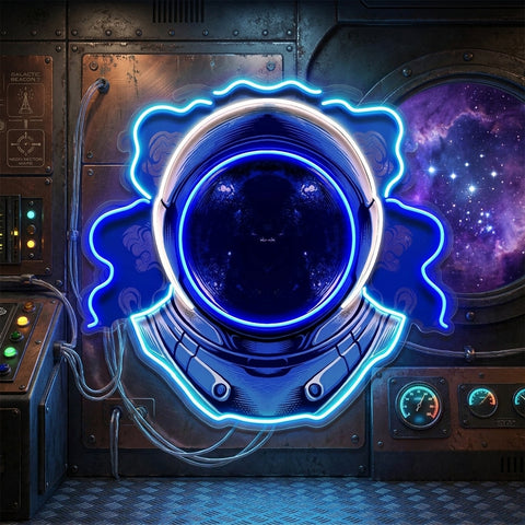 The Astronaut Helmet LED Neon Sign Light Pop Art