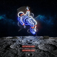 The Falling Astronaut LED Neon Sign Light Pop Art