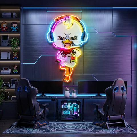 The Gamers Duck Esport LED Neon Sign Light Pop Art