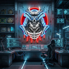 The Japanese Samurai Robot LED Neon Sign Light Pop Art