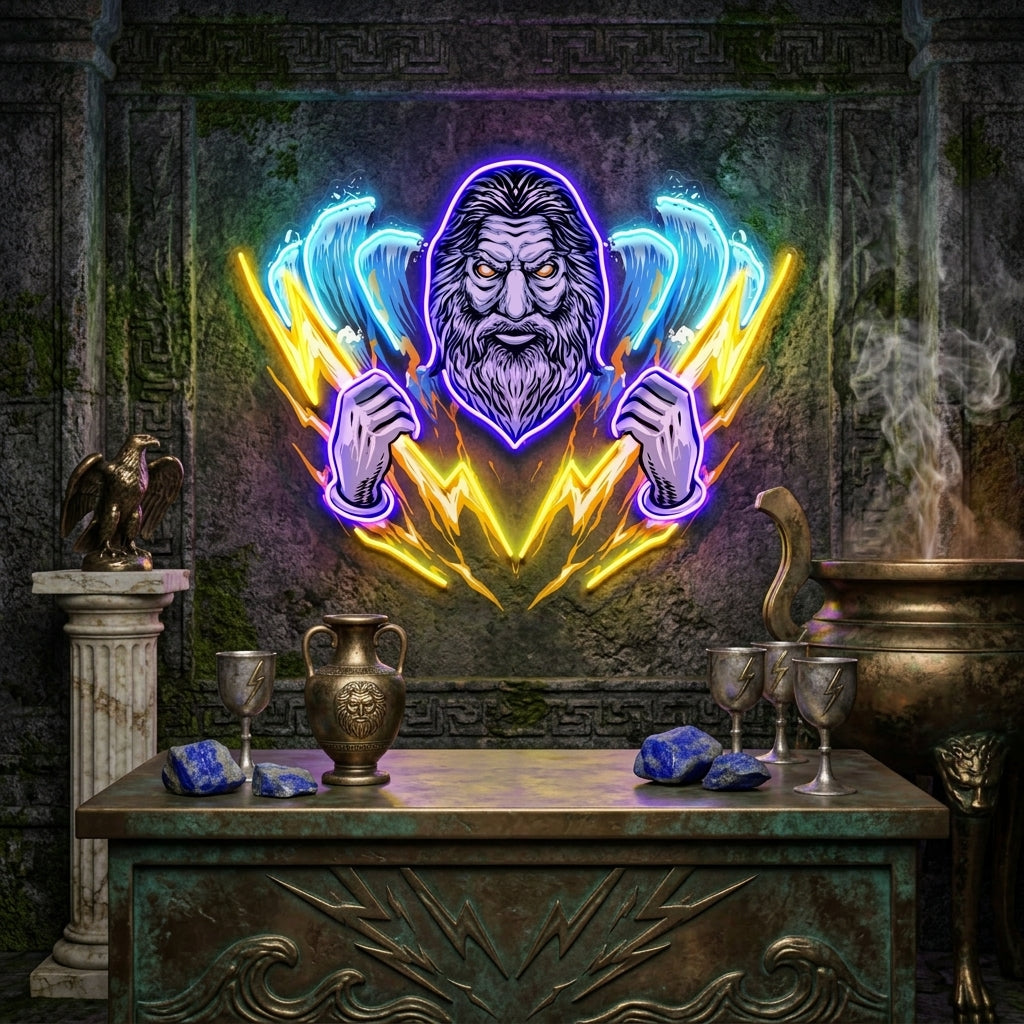 The Poseidon King LED Neon Sign Light Pop Art