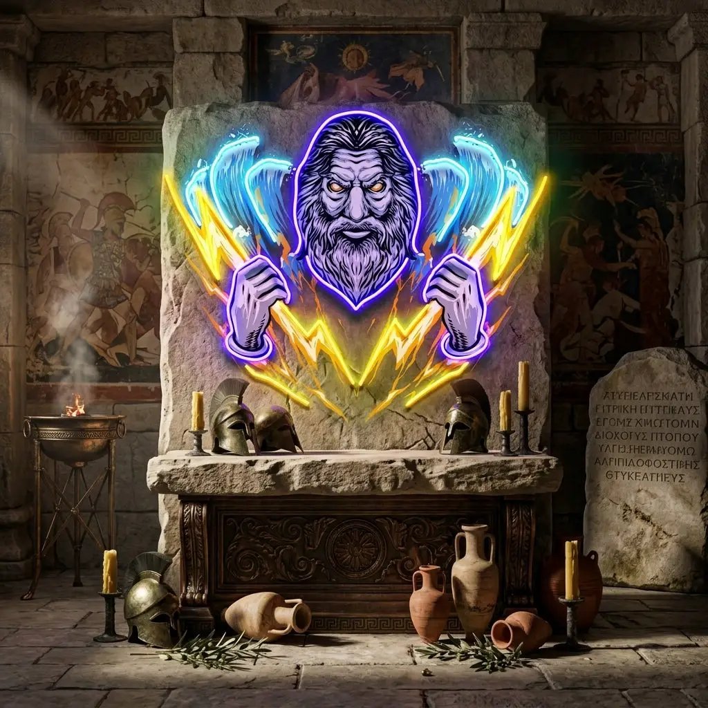 The Poseidon King LED Neon Sign Light Pop Art
