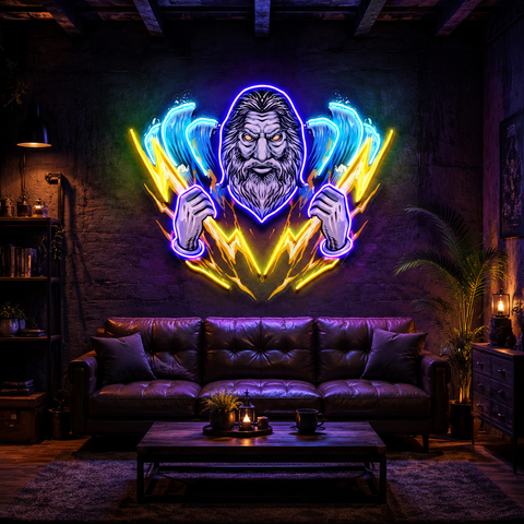 The Poseidon King LED Neon Sign Light Pop Art