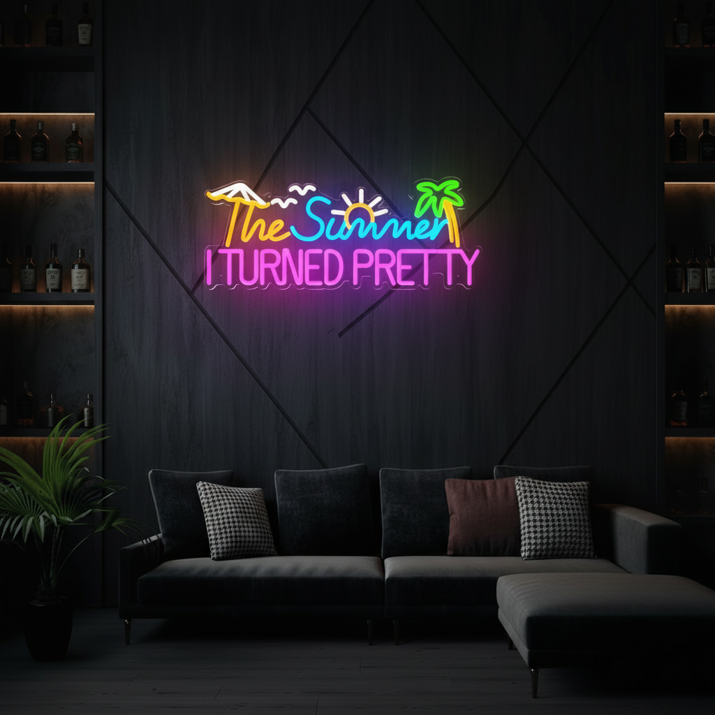 The Summer I Turned  Pretty Led Neon Sign Neon Room Decor Sign - VN03 - Customneonstudio