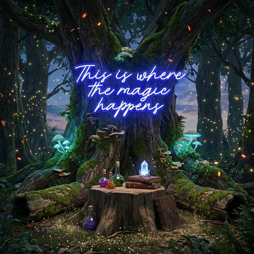 This Is Where The Magic Happens Led Neon Sign Light