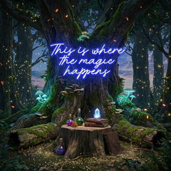 This Is Where The Magic Happens Led Neon Sign Light