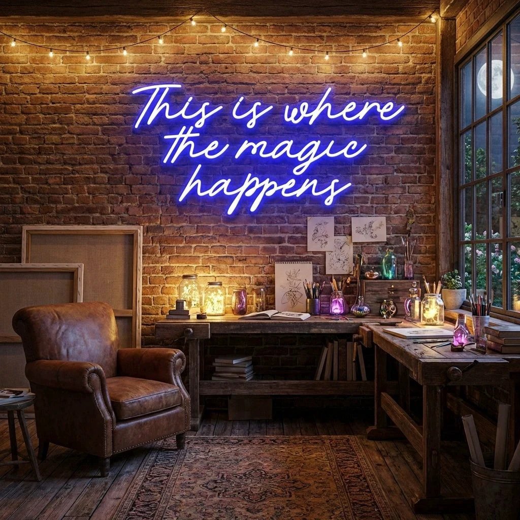 This Is Where The Magic Happens Led Neon Sign Light