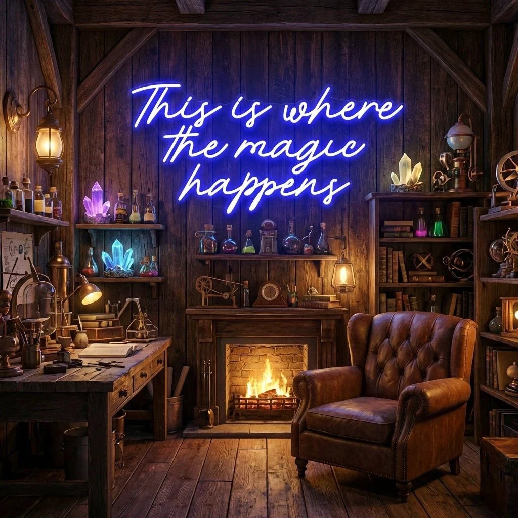 This Is Where The Magic Happens Led Neon Sign Light