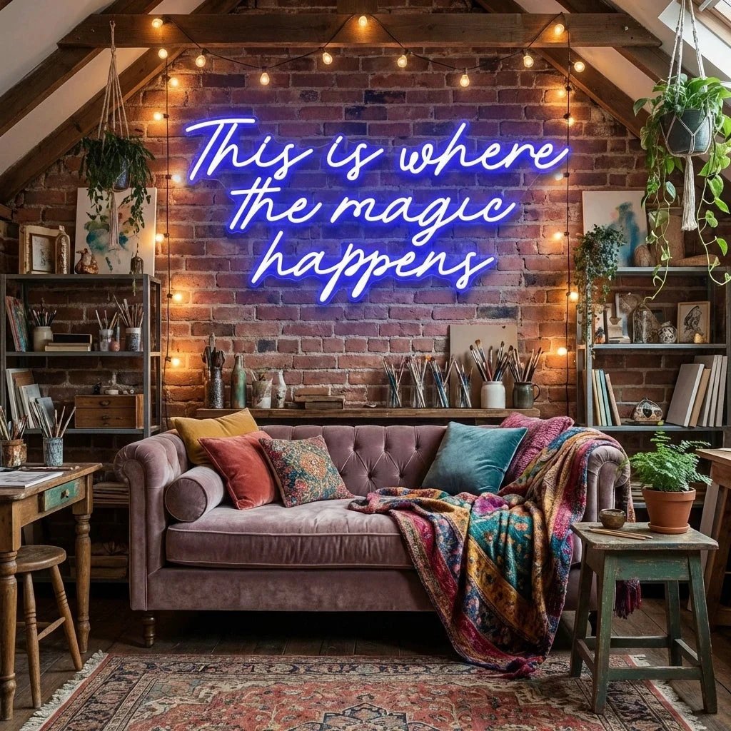 This Is Where The Magic Happens Led Neon Sign Light