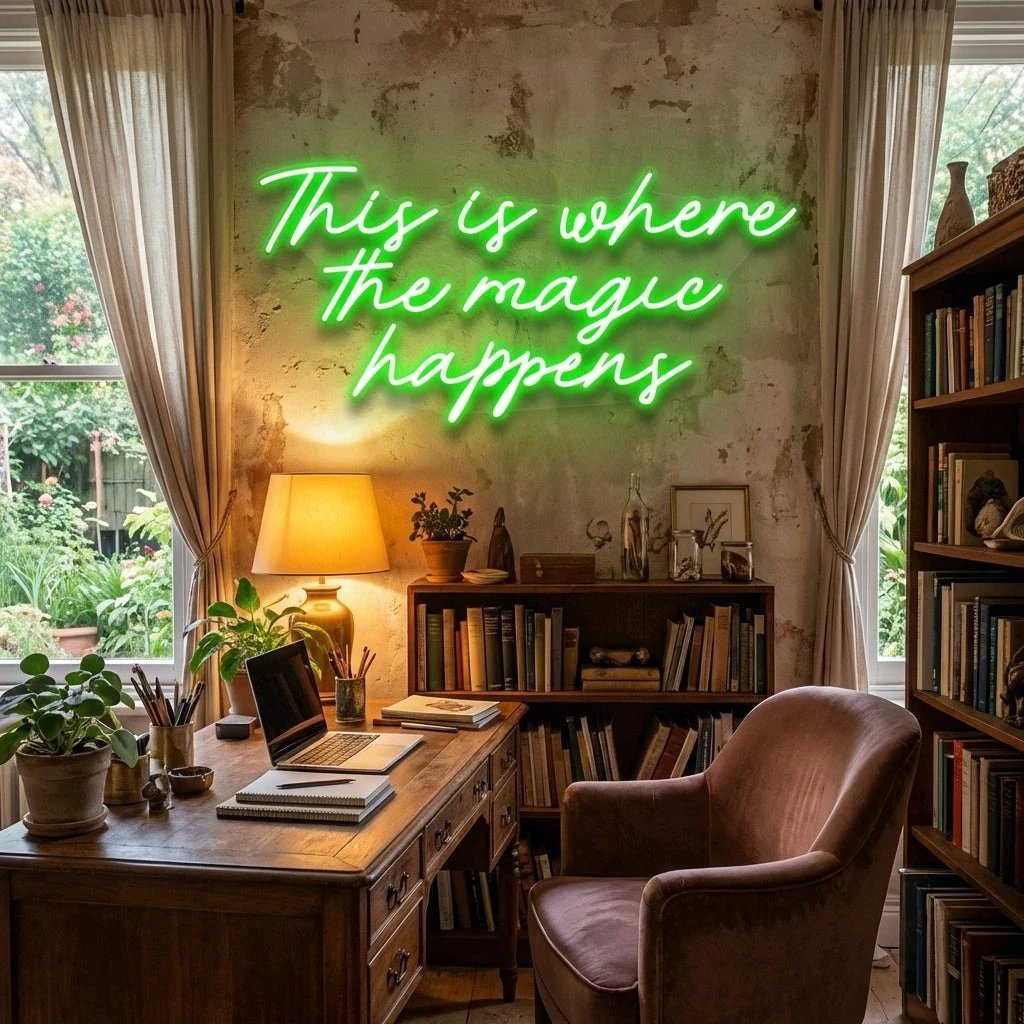 This Is Where The Magic Happens Led Neon Sign Light