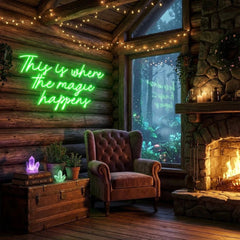 This Is Where The Magic Happens Led Neon Sign Light