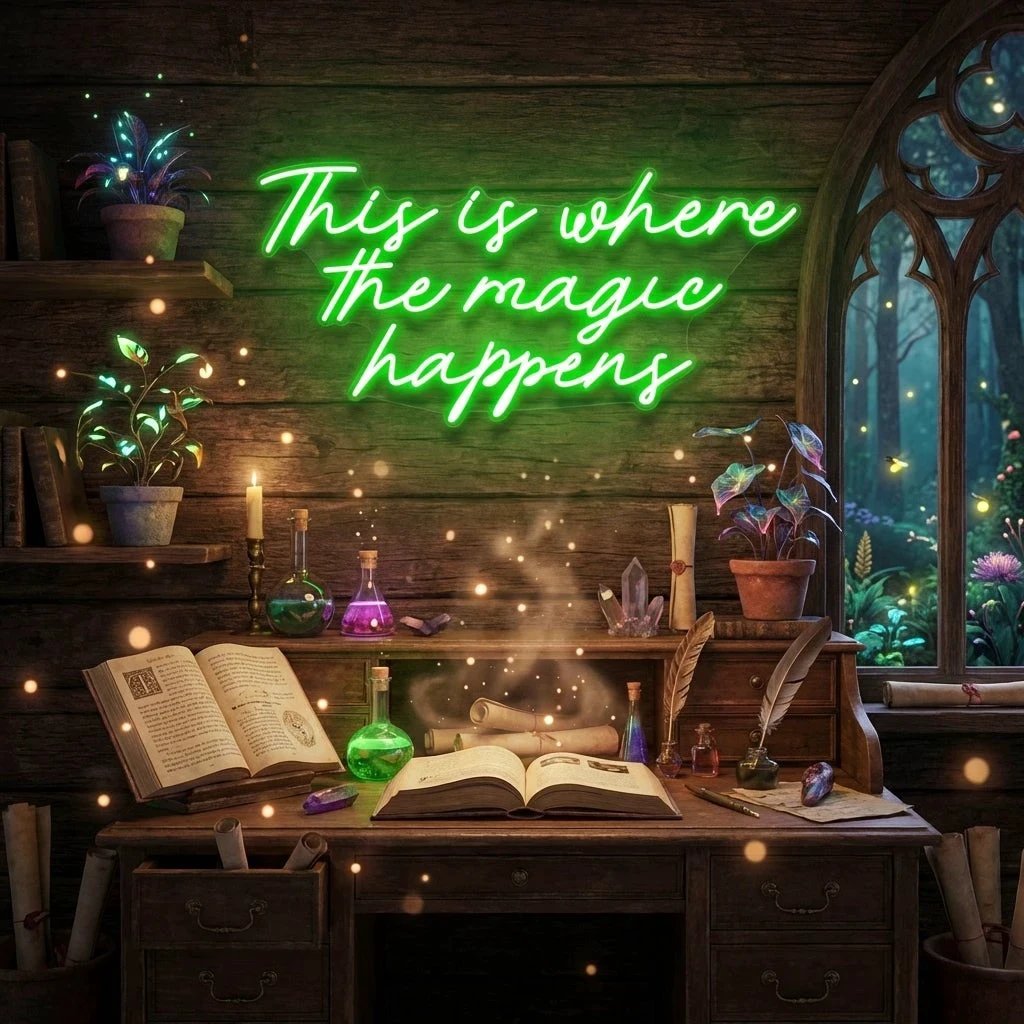 This Is Where The Magic Happens Led Neon Sign Light