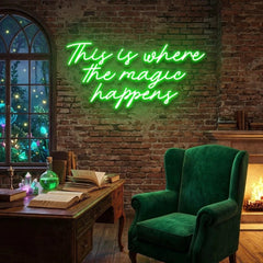This Is Where The Magic Happens Led Neon Sign Light