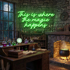 This Is Where The Magic Happens Led Neon Sign Light