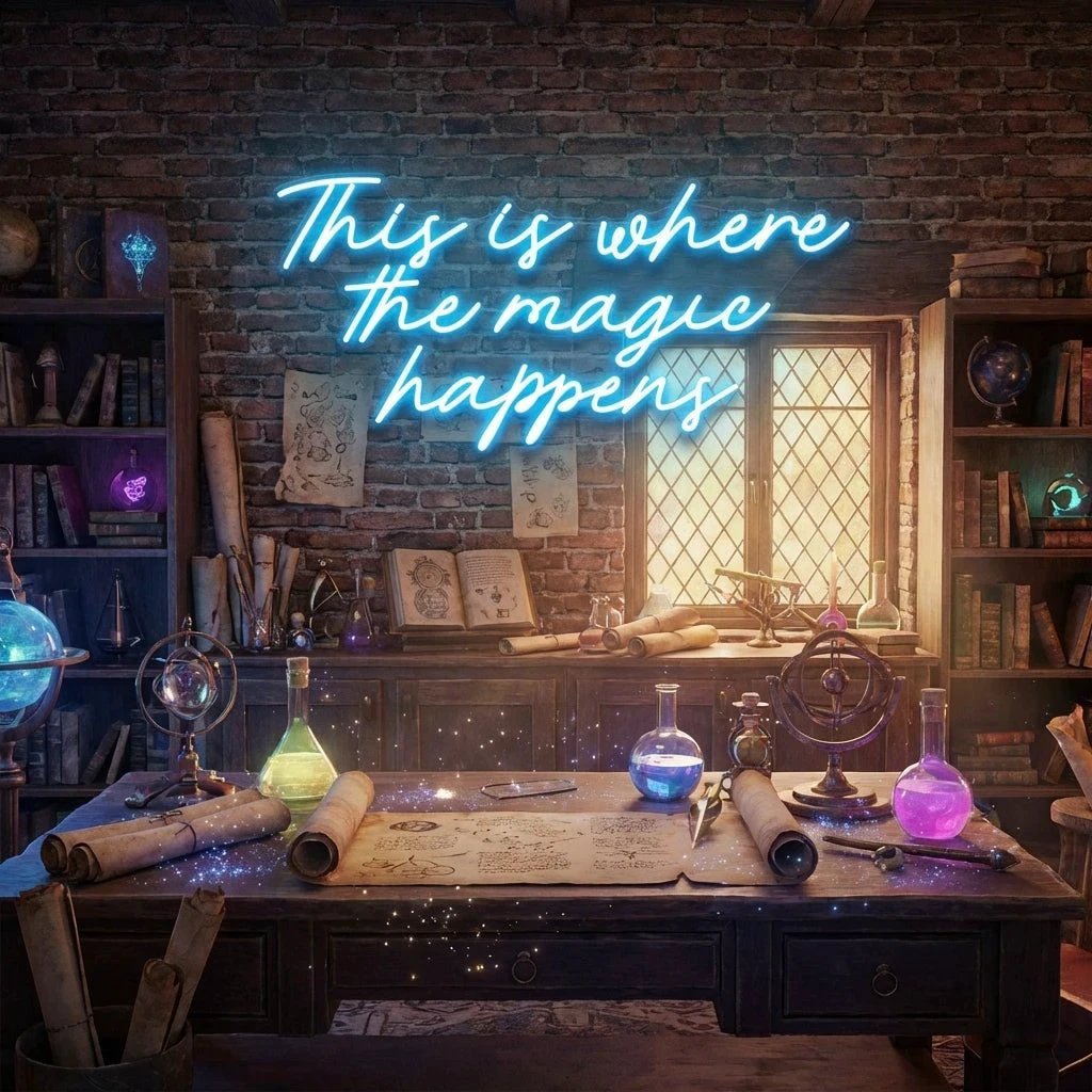 This Is Where The Magic Happens Led Neon Sign Light