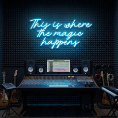 This Is Where The Magic Happens Led Neon Sign Light