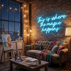 This Is Where The Magic Happens Led Neon Sign Light