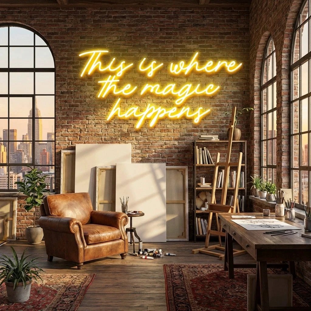 This Is Where The Magic Happens Led Neon Sign Light