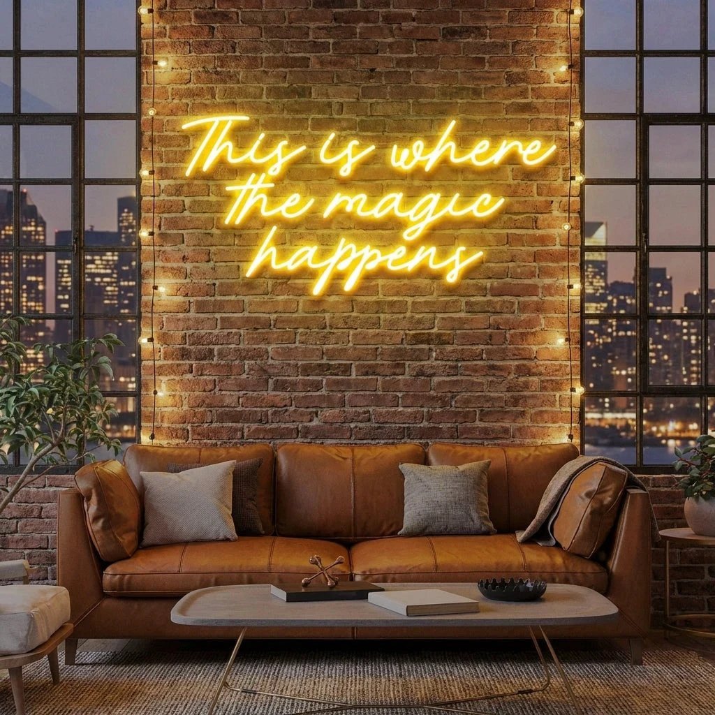 This Is Where The Magic Happens Led Neon Sign Light