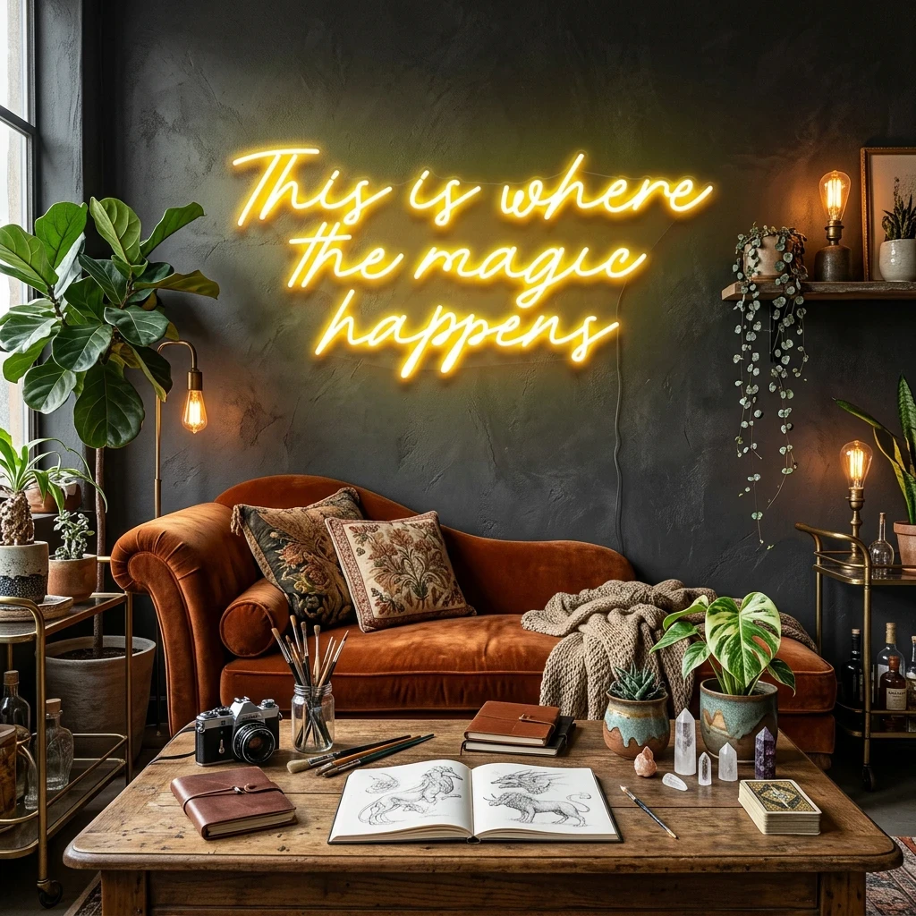 This Is Where The Magic Happens Led Neon Sign Light