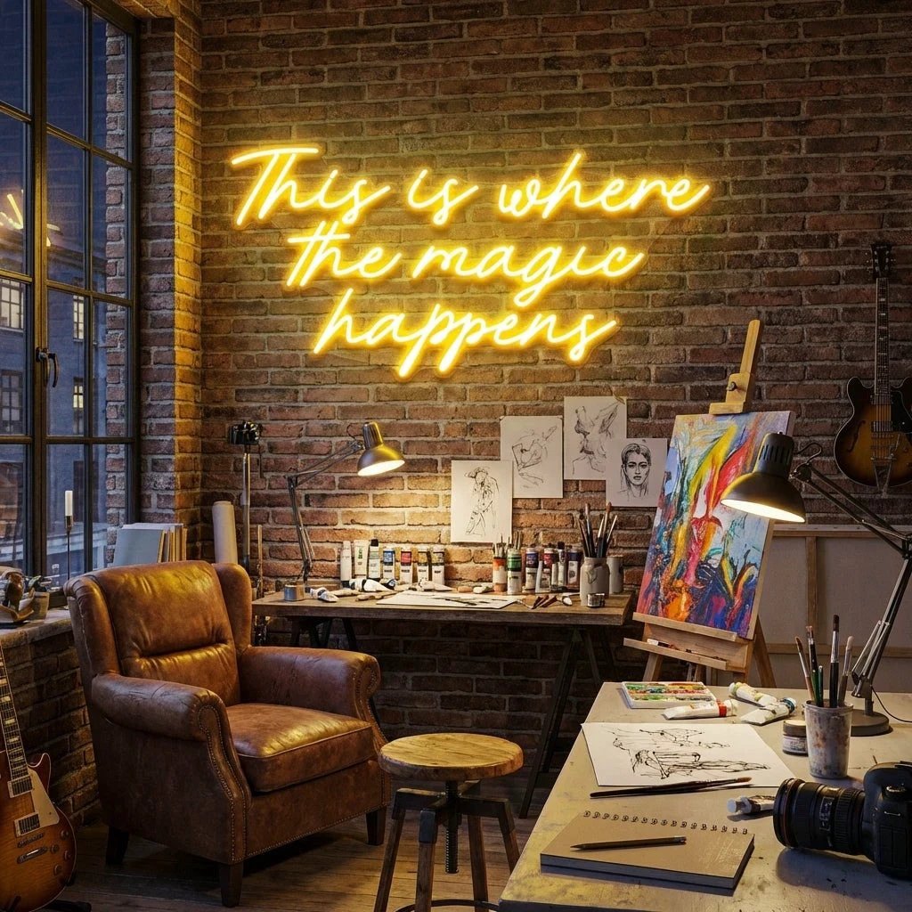 This Is Where The Magic Happens Led Neon Sign Light